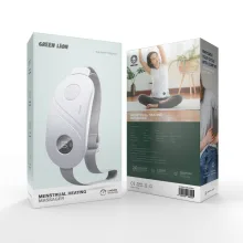 ماساژور گرم کننده قاعدگی GREEN LION مدل MENSTRUAL HEATING MASSAGER برای تسکین دردهای قاعدگی و عضلانی با سه سطح دما و لرزش چند فرکانسی